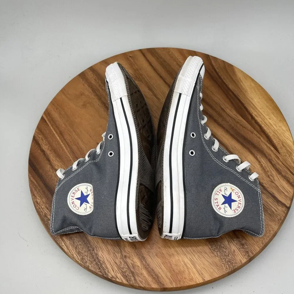 Converse All Star Chuck Taylor Shoes Mens Size 10 Gray Casual Skate Sneakers